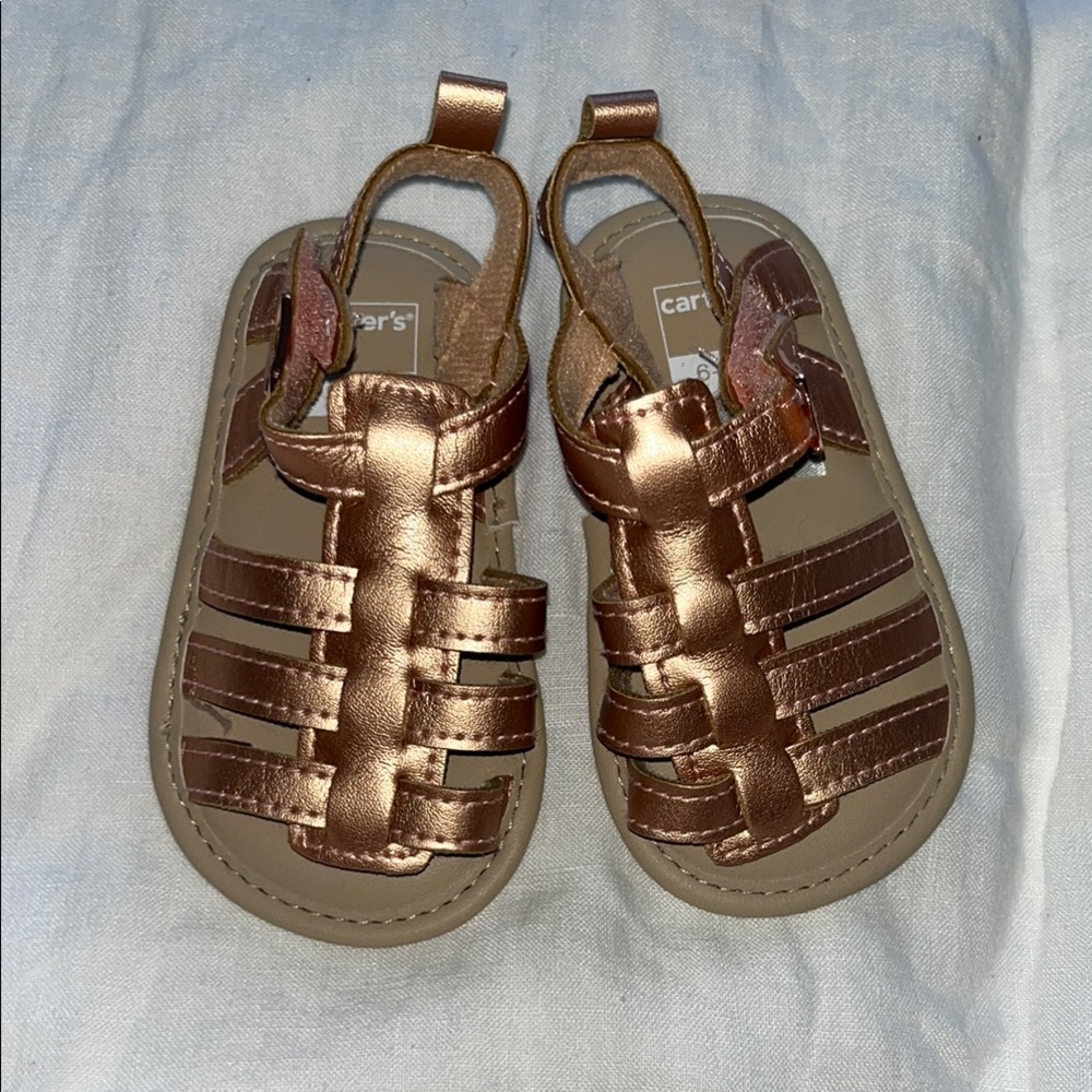 Carter’s Rose Gold sandals